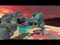 Leatherback pacific rim VS. Godzilla X Kong! - Animal Revolt Battle Simulator