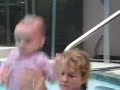 My baby girl learning to swim