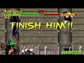 Mortal Kombat (1992) (Arcade) Defeating Reptile on Very Hard with Double Flawless