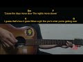 Colin Stough - Sober Guitar Chords cover