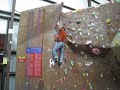 Bouldering - Planet Granite - crimpy, balancey V4 with dyno finish