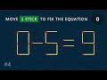 Move 1 Stick To Fix The Equation - Matchstick Puzzle