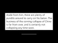 China Collapses