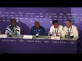 Letsile Tebogo Botswana 4x400 Silver, Vernon Norwood Gold Press Conference