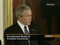 Muhammad Ali receives the Presidential Medal of Freedom