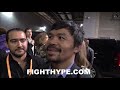 PACQUIAO REACTS TO SPENCE DOMINATING MIKEY GARCIA; EXPLAINS WHAT WENT WRONG FOR GARCIA