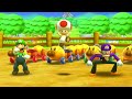 Mario Party Star Rush - Lucky Battles of Luigi vs Toad vs Waluigi vs Wario