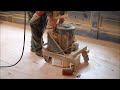Homemade floor sanding machines