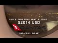 BUSINESS CLASS TRIP REPORT / QANTAS A380 Upper deck Singapore - Sydney