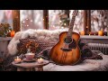 Cozy guitar moment: Enjoy a cup of hot coffee, with two warm candle with make you feel comfortable❤️