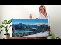 How NOT to Paint the Rocky Mountains: Turning my Mistakes into a Realistic Oil Painting (Tutorial)