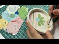 making clay trinket dishes and palettes🛝🌸🎨✨ using air dry clay / no bake
