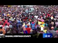 LIVE; PRESIDENT RUTO, DP GACHAGUA AND CS HASSAN JOHO ADDRESSING SAGANA RESIDENTS, KIRINYAGA!