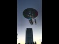 Star Trek starship over building