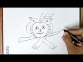 Easy drawing step by step || How to draw  a bird vesy easy || Apple  drawing @SajusArt