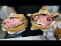 homemade waffles made with 300 eggs - korean street food