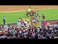 Cate and Abby Dance at the Phillies Game!