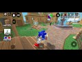 playing as sonic in MM2 (murder and sheriff)