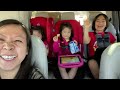Life Size Dinosaur Car Drive Thru family trip with Ryan Emma and Kate!