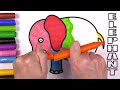 ANIMALS 🐘 Immerse in Creativity: Elephant Drawing, Coloring, and BIG Marker Pencil -AKN Kids House