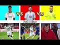 Comparisson: Vinicius Junior Vs Lionel Messi Vs Neymar Junior