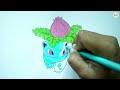 Mewarnai Gambar Pokemon Ivysaur | Perubahan Evolusi Pokemon Bulbasaur #pokemon #art #coloring