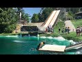 Snowboarding on Horseshoe Resort Water Ramp