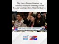 Atty. Harry Roque, binalaan ng contempt matapos makasagutan sa Senate hearing si... | Unang Balita
