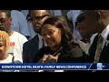 Attorney Ben Crump and the family of Dvontaye Mitchell news conference on downtown Milwaukee hote…