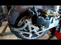 GoPowerSports Mega Moto 80/105 swingarm install