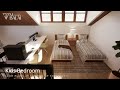 Simple Life in a Farmhouse Tiny House Design Idea | 8x10 Meters