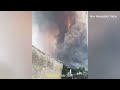 Sicily, Italy is in chaos! Stromboli volcano explodes! ash and lava covered the city