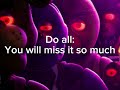 How much will you miss old fnaf when the fnaf movie comes out