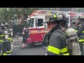 FDNY BOX 1319 ~ **EARLY ARRIVAL RAW FOOTAGE VIDEO** OF FDNY BATTLING 2ND ALARM FIRE ON 109TH STREET.