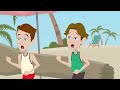 A summer vacation of Lucas - Animated English Funny Story - Lucas English