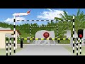 Indian Railroad Crossing anime  रेलरोड क्रॉसिंग　インドの踏切アニメ動画