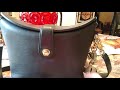 How to use the push button lock on vintage Coach bags.