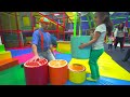 Move around with Blippi at LOL Kids Club | Indoor Play Place | Moving and Learning with Blippi