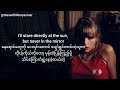 Taylor Swift - Anti-Hero (Myan sub) #taylorswift #antihero #midnights