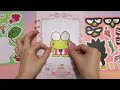 [ToyASMR] Decorate With Sticker Book Dress Up Hello Kitty, Kuromi, Melody, Cinnamoroll, Pompompurin