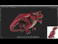 Chonky Red Dragon Wyrmling Timelapse
