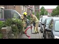 Houthok in brand in Ridderkerk-Slikkerveer! - Brandweer Ridderkerk met spoed onderweg!