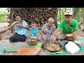 Masak ikan sapit asap,campur pokak, terong glatik santan pedas, nasi jagung wes jan cocok