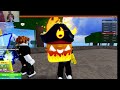 playing roblox friut game