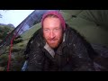 CAMPING In EXTREME STORM Conditions - Heavy Rain - STRONG Winds