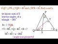 Example problem in lines and angles #youtube video viral #maths interior and exterior property
