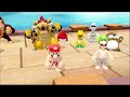 Super Mario Party - Just Get Over It Minigame - Peach Daisy VS Mario Luigi