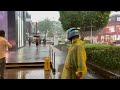 Intense Thunderstorm in BGC! | 1 Hour Heavy Rain Walking Tour | Bonifacio Global City, Philippines