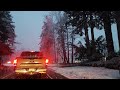 snowy drive in Puyallup WA