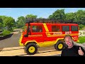 Double Flatbed Trailer Truck vs Speedbumps - Monster Trucks with Long Slide Game - BeamNG Drive